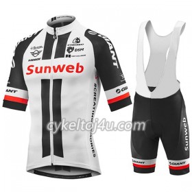 Cykeltrøje + Cykelshorts 2018 Team Sunweb Dame N001